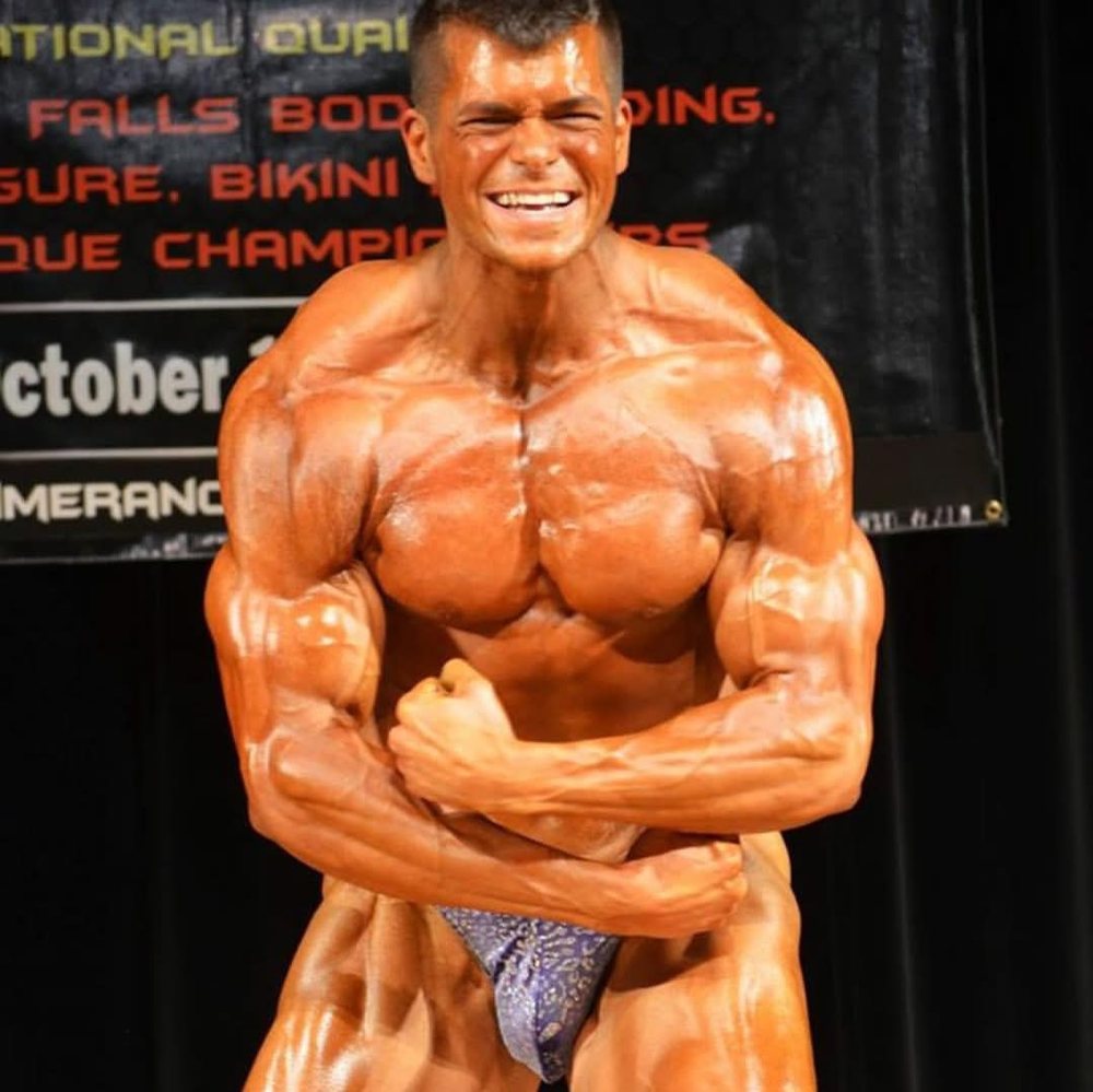 Mark Jansen on competition stage